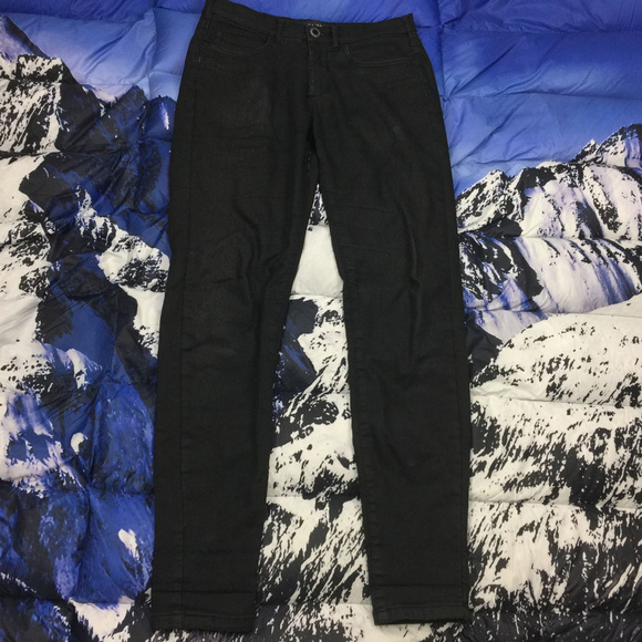 Zara | Jeans | Zara Black Skinny Denim Jeans Size 29 | Poshmark